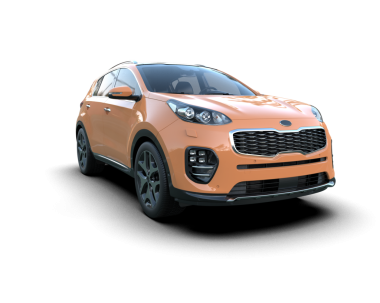 Modern araba beyaz arka planda izole edilmiş. 3d illüstrasyon