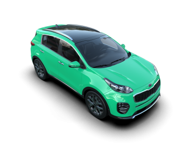 modern yeşil spor araba