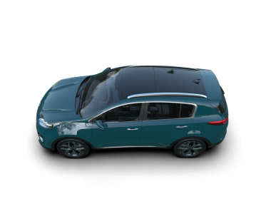 Beyaz arka planda modern bir araba. 3d illüstrasyon