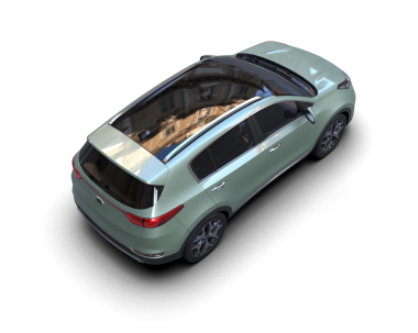 siyah arkaplan üzerinde modern araba 3 boyutlu görüntüleme