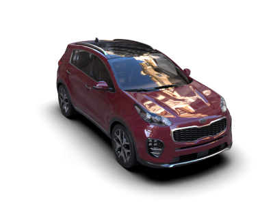 modern araba siyah arka planda. Kırpma yolu ile 3d oluşturma