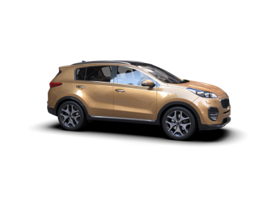 Modern araba arka planda izole edilmiş. 3D görüntüleme - illüstrasyon