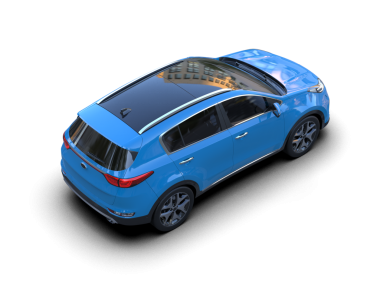 Modern cip siyah arka planda izole edildi. 3d oluşturma