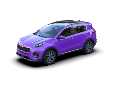 Beyaz arka planda pembe spor araba 3 d illüstrasyon