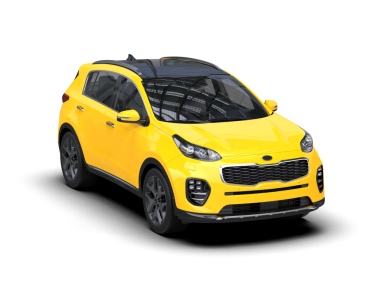 Modern sarı spor araba