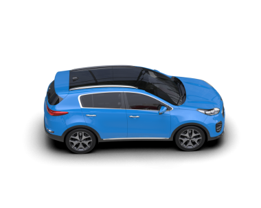 Modern SUV arabası beyaz arka planda izole edilmiş. 3d illüstrasyon - resim