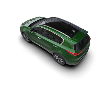 yeşil lüks araba beyaz arka planda izole