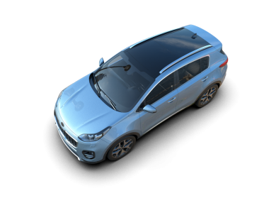 modern otomobil arka planda izole edildi
