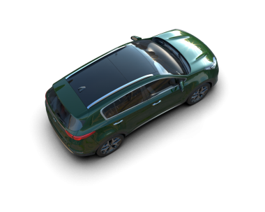 Yeşil ekranlı araba.