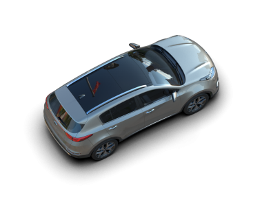 Modern bir arabanın 3 boyutlu görüntüsü