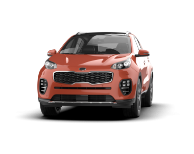 modern araba siyah arkaplanda izole edildi