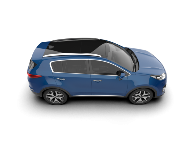 Beyaz arka planda modern bir araba. 3 Boyutlu Hazırlama