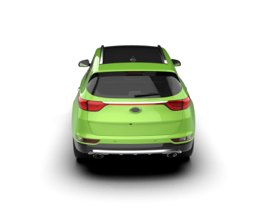 modern yeşil araba beyaz arka planda izole edilmiş