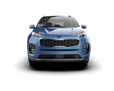 Beyaz arka planda gerçekçi bir araba. 3d oluşturma