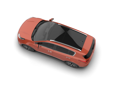 modern araba beyaz arkaplanda izole edildi