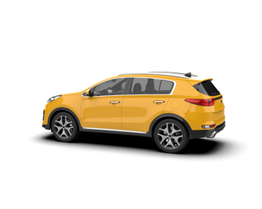 araba beyazda izole edildi