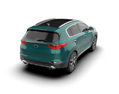 modern SUv beyaz arkaplanda izole edildi