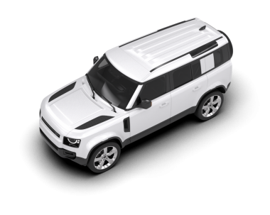 Modern araba arka planda izole edilmiş. 3D görüntüleme - illüstrasyon