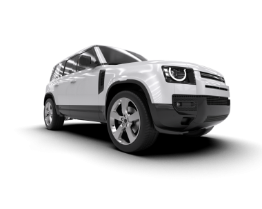 beyaz arkaplan üzerinde modern SUV