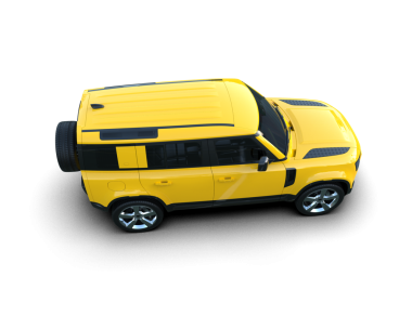 Beyaz arka planda sarı modern araba