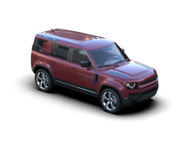 SUV arabası siyah arkaplanda izole edildi.