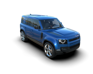 Siyah arka planı olan modern mavi SUV