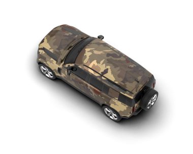 Araba beyaz arka planda izole edilmiş. 3d illüstrasyon