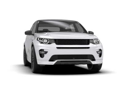 beyaz modern araba. ön görünüm.