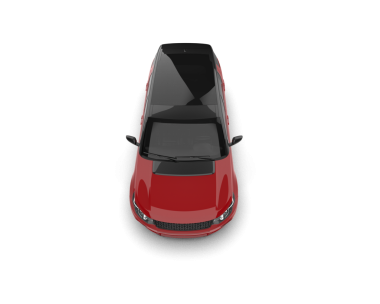 araba beyaz arkaplanda izole edildi