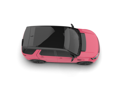 Araç yan görünümü beyaz arkaplanda izole edildi