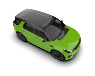 Yeşil spor araba vektör çizim