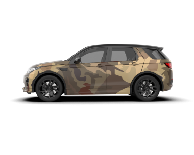 Modern araba beyaz arka planda izole edilmiş. 3D görüntüleme - illüstrasyon