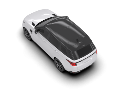 Beyaz izole edilmiş stüdyo arka planında 3 boyutlu bir araba.