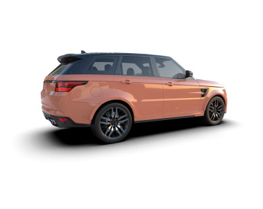 Gri arka planda izole edilmiş modern lüks araba. 3D görüntüleme - illüstrasyon