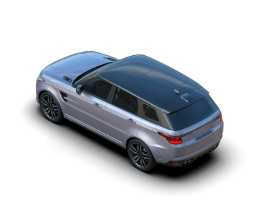 Gri arka planda modern bir cip. 3d oluşturma