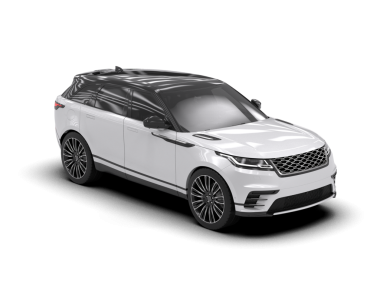 beyaz arkaplanda gerçekçi bir araba