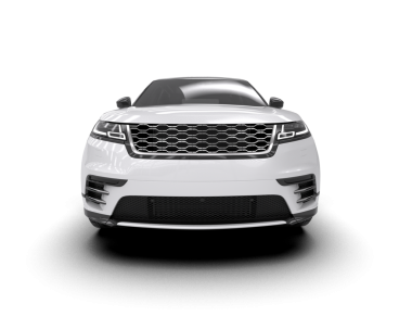 Araba siyah arka planda izole edilmiş. 3D görüntüleme - illüstrasyon