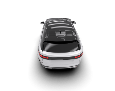 Gerçekçi araba manzarası. 3 boyutlu vektör illüstrasyonu. beyaz arkaplanda izole.