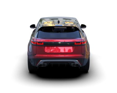 Araba siyah arka planda izole edilmiş. 3d oluşturma.