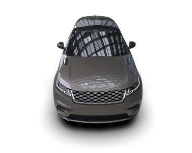 Gri arka planda araba. 3d oluşturma