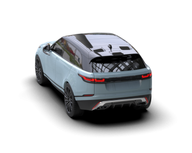 araba beyaz arkaplanda izole edildi