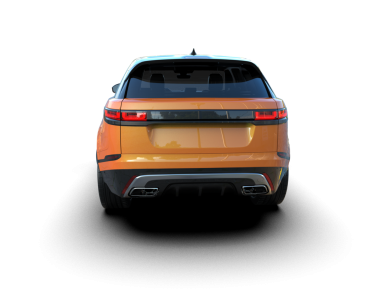 Modern araba arka planda izole edilmiş. 3d oluşturma