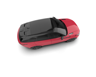 araba beyaz arkaplanda izole edildi.