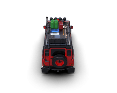 Siyah arkaplandaki araba 3 boyutlu görüntüleme