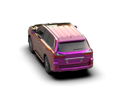 beyaz arkaplan üzerinde modern SUv 3 d illüstrasyon