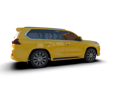 Modern lüks araba beyaz zemin üzerine