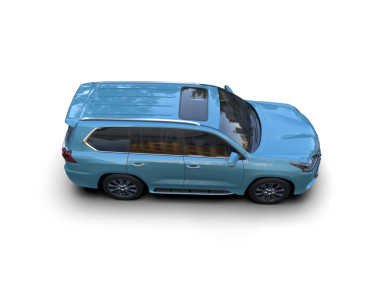 Gri izole edilmiş mavi modern araba