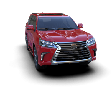 Toyota corso arabası siyah arkaplanda izole edildi