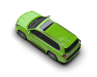 yeşil arka planda modern araba.