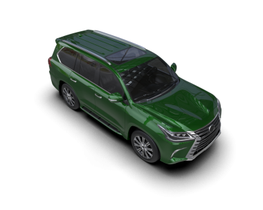 yeşil modern araba kırpma yolu olan bir arkaplanda izole edildi